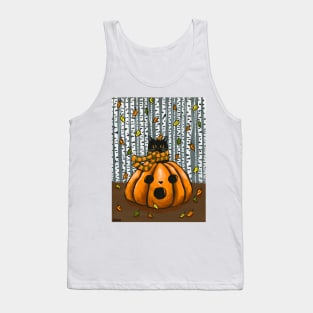 Autumn Pumpkin Cat Tank Top